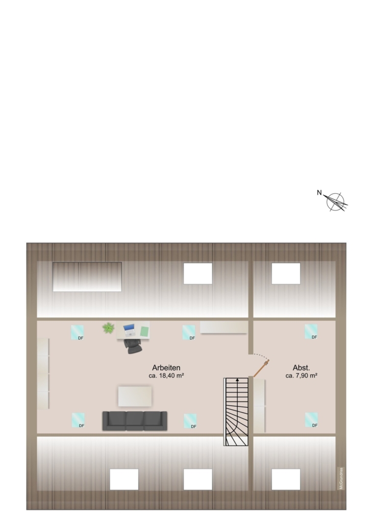 Hinterhaus Dachgeschoss