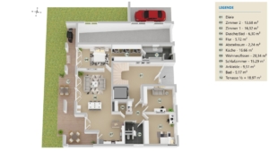 Grundriss Wohnung Erdgeschoss