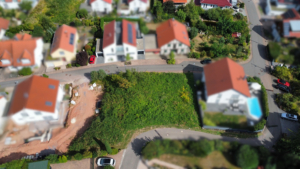 Grundstück von Rückseite